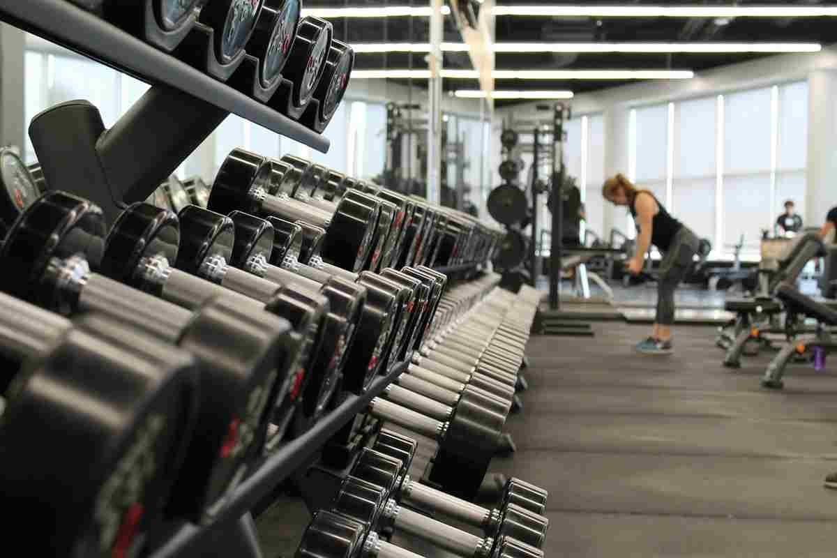 Donna in palestra