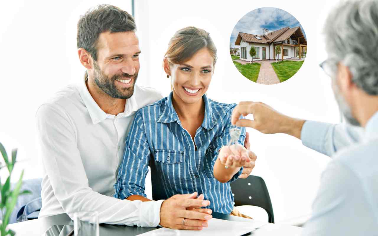 Una coppia giovane acquista la sua prima casa