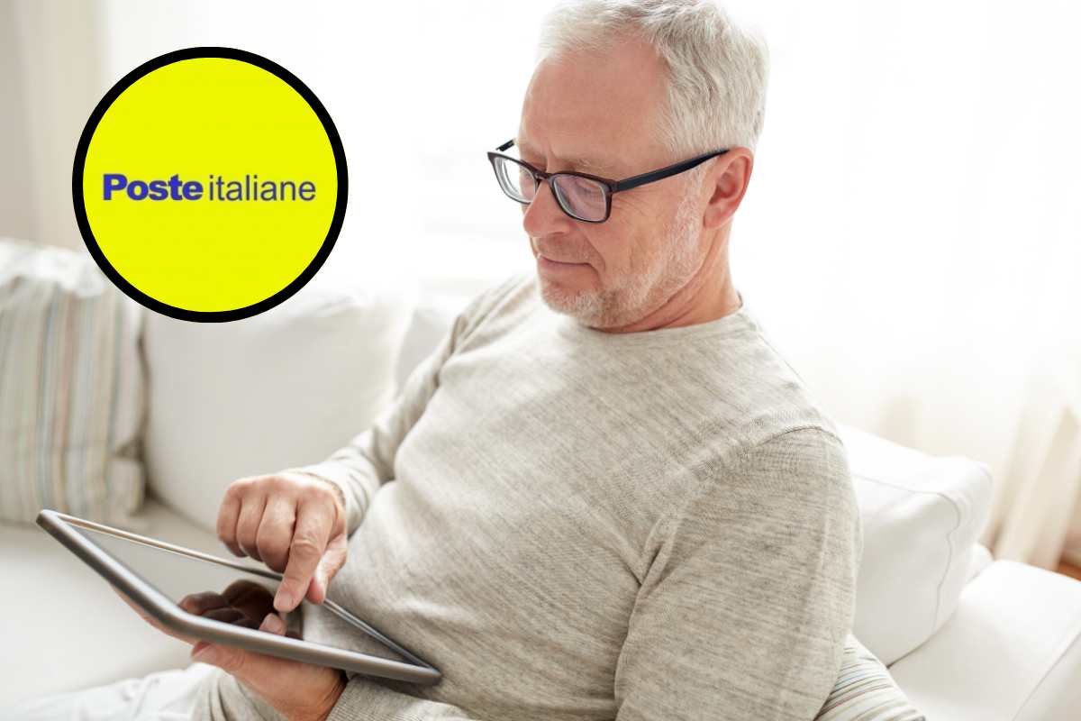 Anziano tablet Poste